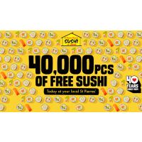 40,000 Free Pieces of Sushi