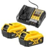 Dewalt 5.0ah Batteries and Charger Kit + 1 of 5 Bonus Tools 