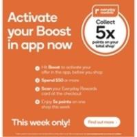 Collect 5x Everyday Rewards Points on $50+ Spend
