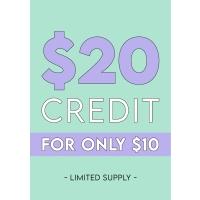 Get $20 Credit for $10