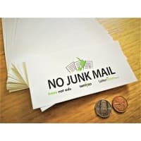 Free "No Junk Mail" Sticker