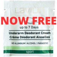 Free Underarm Sport Deodorant Cream Sample 