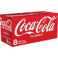 Coca Cola Soft Drink - 8 Can Pack BUY 2 for $15.00 