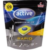 Active Rapid Dishwashing Tablets Lemon 120 Pack