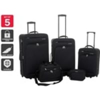 5 Piece Ultimate Luggage Set (Black)